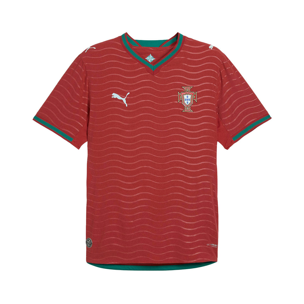 PUMA PORTUGAL 2026 HOME PLAYER JERSEY - CLUB RED/GREEN LAGOON