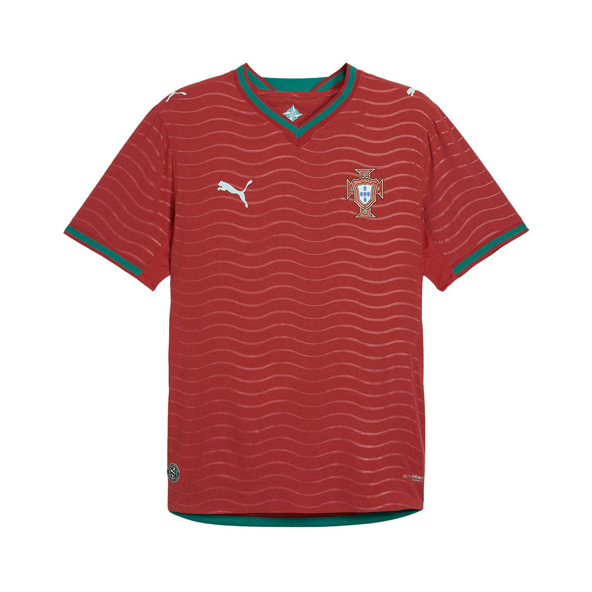PUMA PORTUGAL 2026 HOME PLAYER JERSEY - CLUB RED/GREEN LAGOON