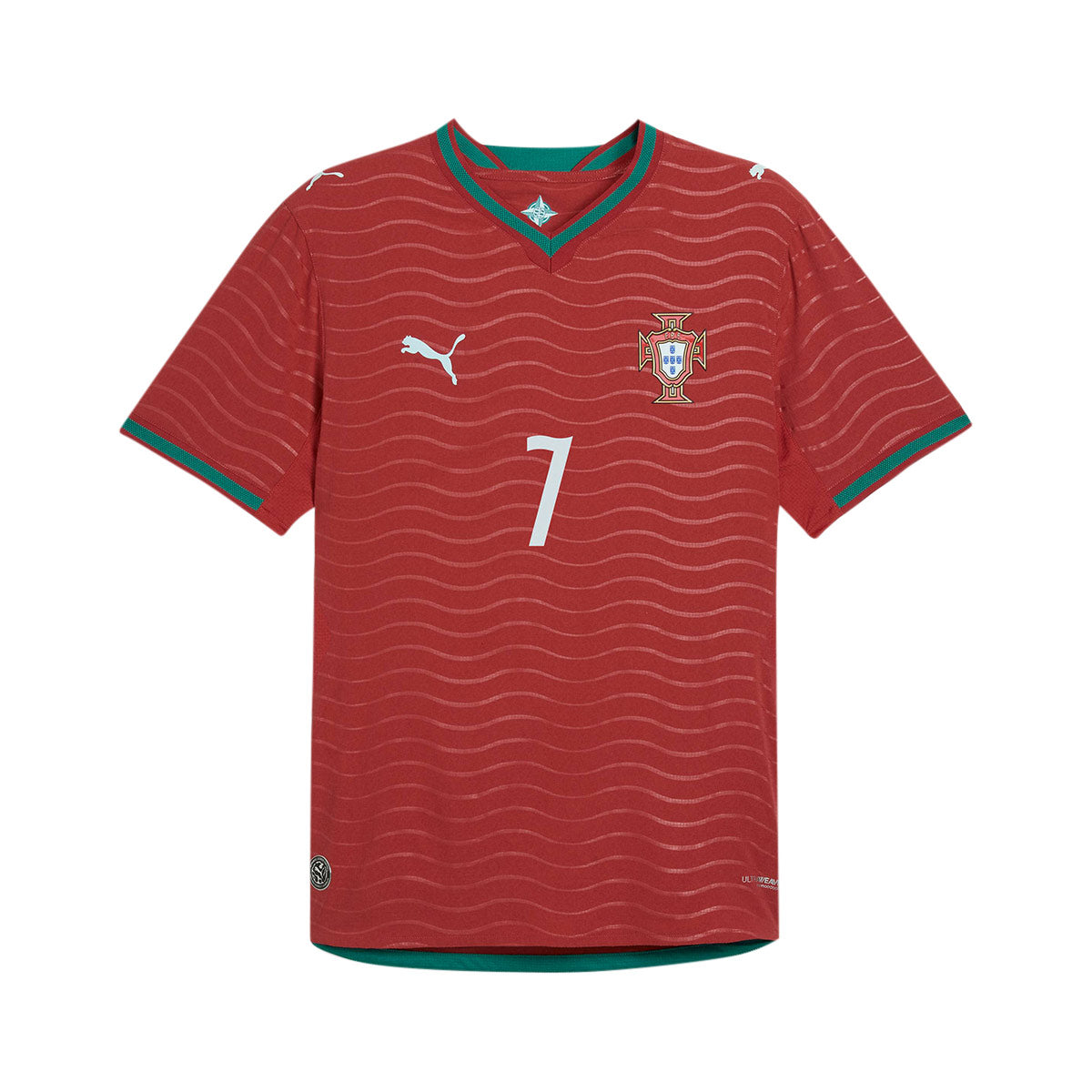 PUMA PORTUGAL 2026 HOME PLAYER JERSEY RONALDO#7 - CLUB RED/GREEN LAGOON
