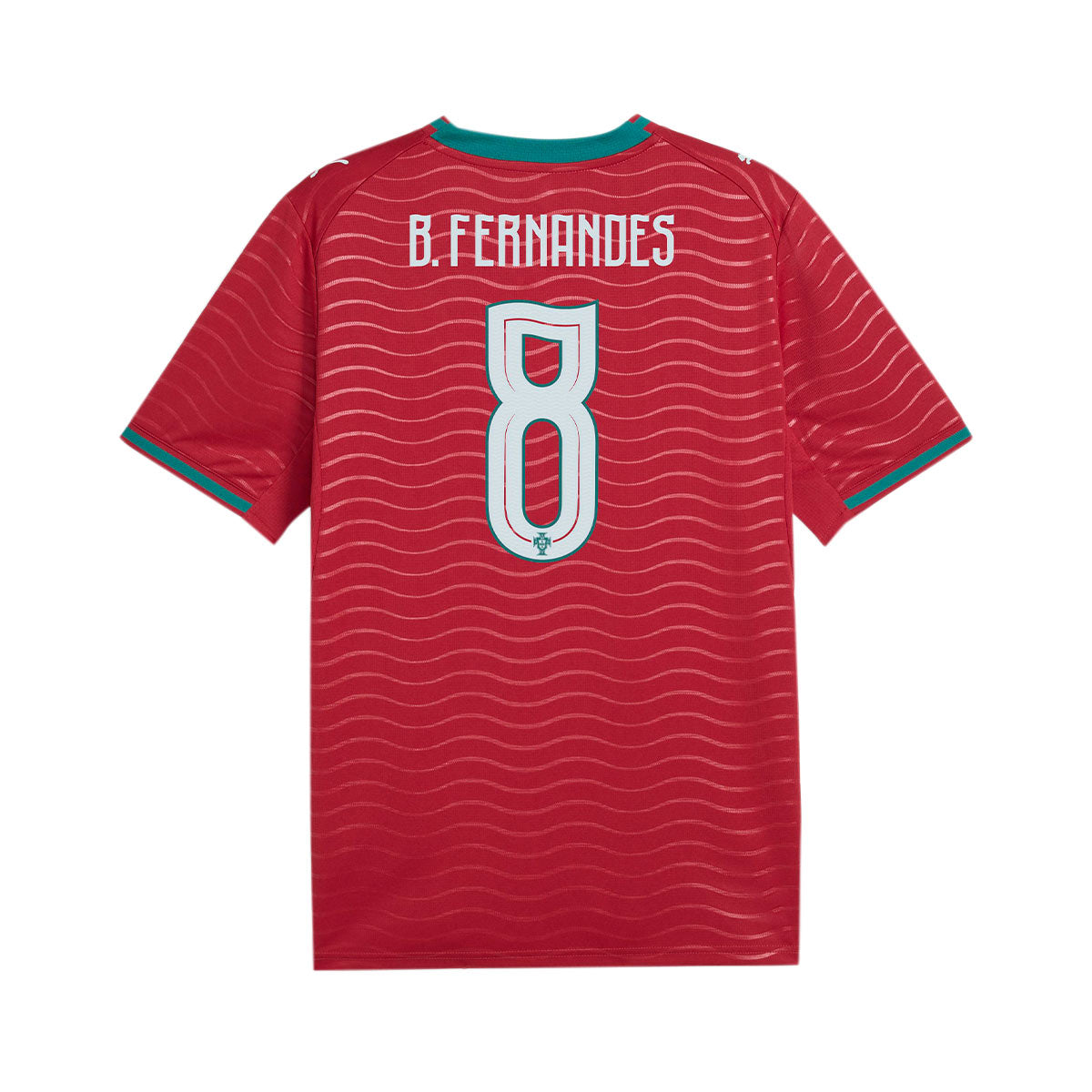 PUMA PORTUGAL 2026 HOME REPLICA JERSEY B.FERNANDES#8 - CLUB RED/GREEN LAGOON