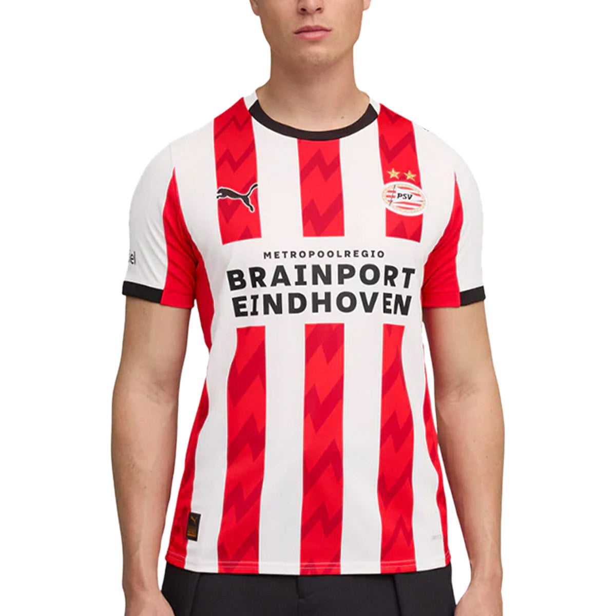 PUMA PSV EINDHOVEN 2025/2026 HOME REPLICA JERSEY - PUMA WHITE/FOR ALL TIME RED