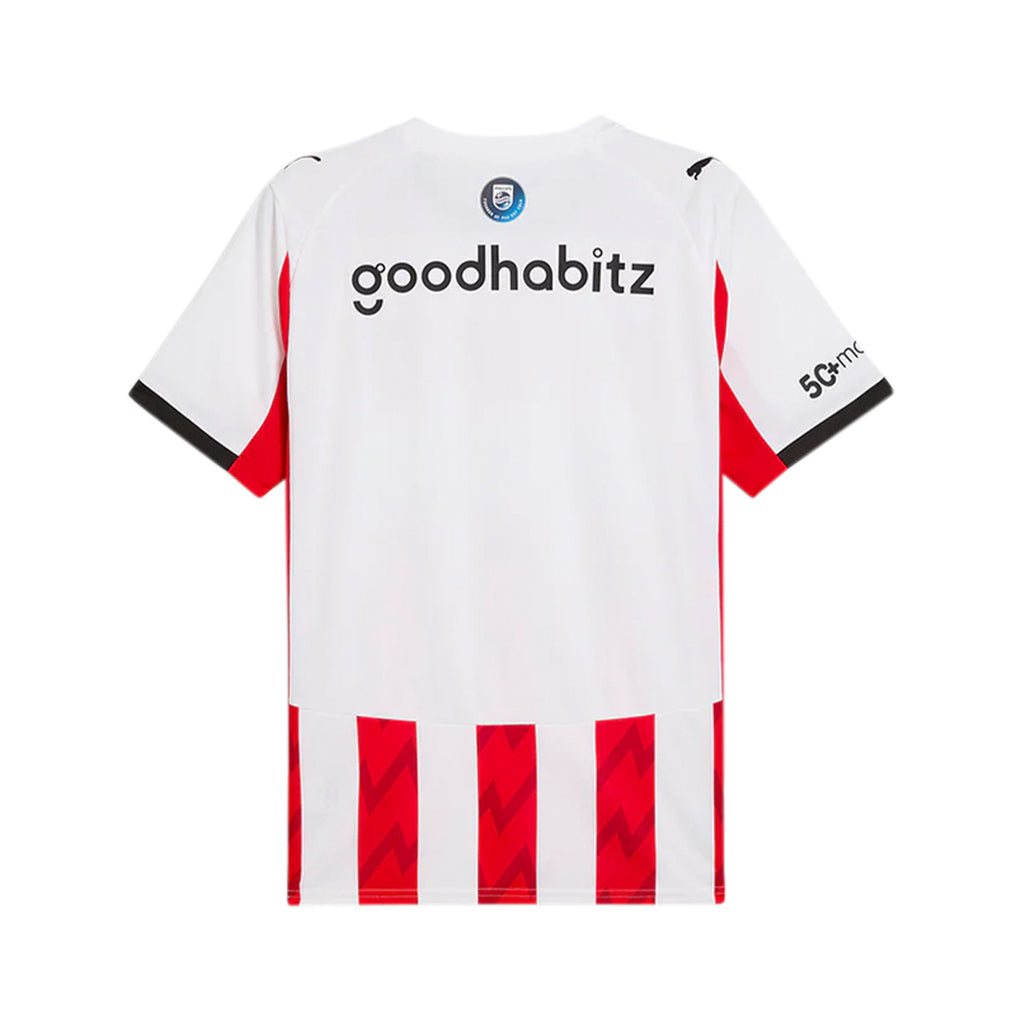 PUMA PSV EINDHOVEN 2025/2026 HOME REPLICA JERSEY - PUMA WHITE/FOR ALL TIME RED