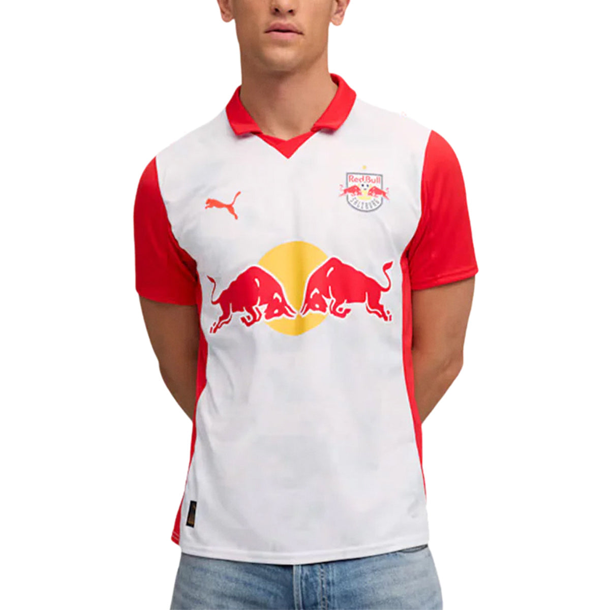 PUMA RB SALZBURG 2025/2026 HOME REPLICA JERSEY - PUMA WHITE/PUMA RED