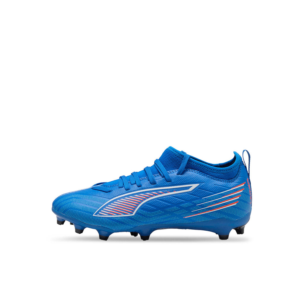 PUMA ULTRA 6 MATCH FG/AG JR - ULTRA BLUE/PUMA WHITE/GLOWING RED