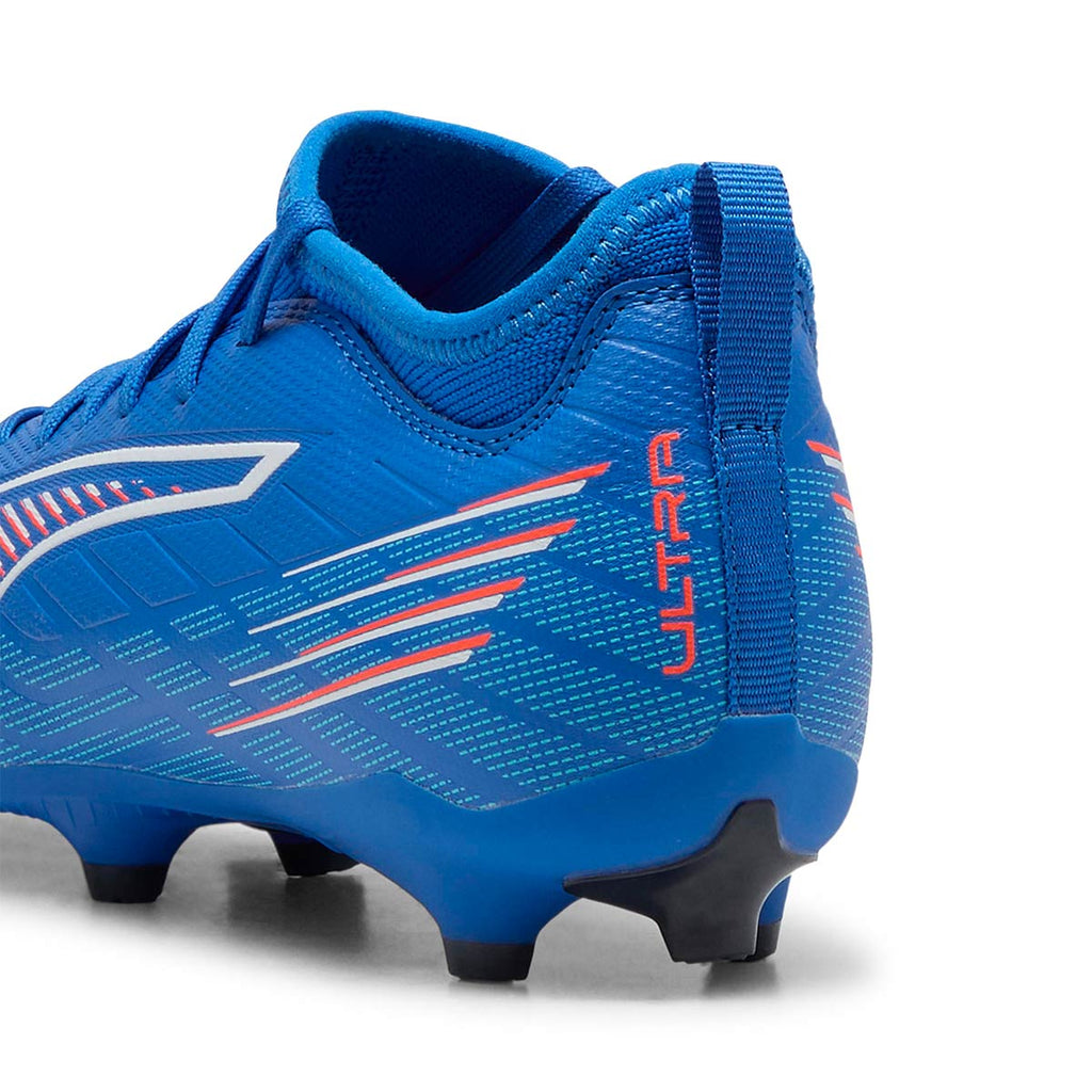 PUMA ULTRA 6 MATCH FG/AG JR - ULTRA BLUE/PUMA WHITE/GLOWING RED