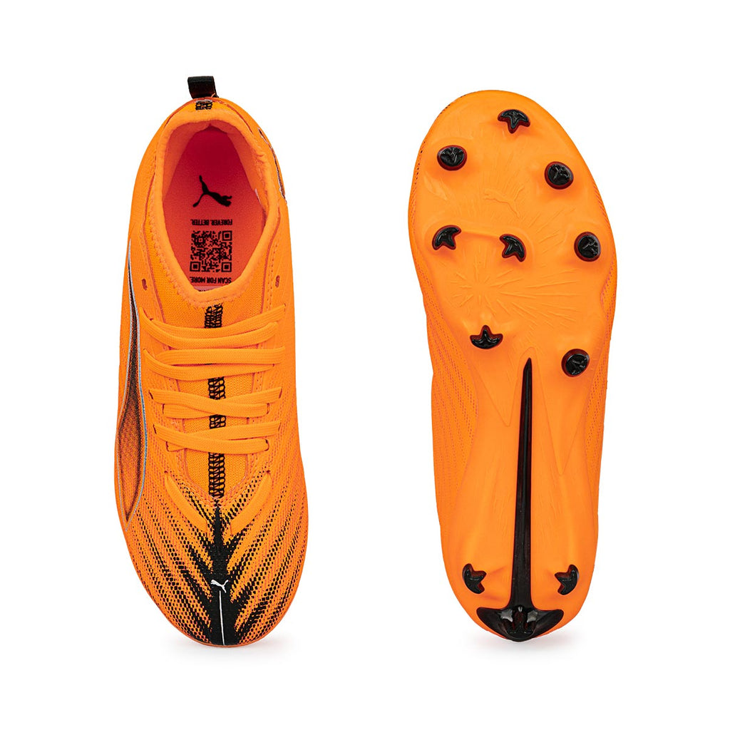 PUMA ULTRA 6 MATCH FG/AG JR - HEAT FIRE/PUMA BLACK/GLOWING RED