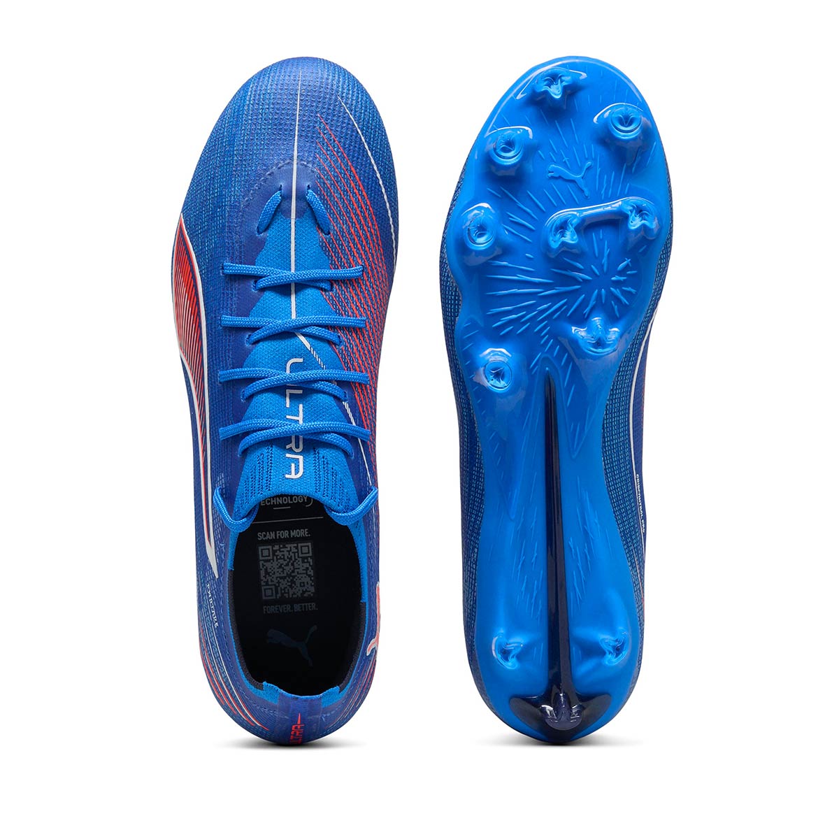 PUMA ULTRA 6 PRO FG/AG - ULTRA BLUE/PUMA WHITE/GLOWING RED