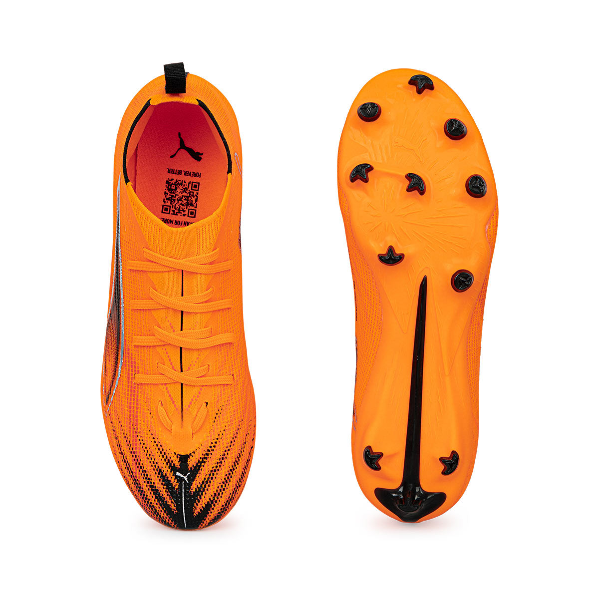 PUMA ULTRA 6 PRO FG/AG JR - HEAT FIRE/PUMA BLACK/GLOWING RED