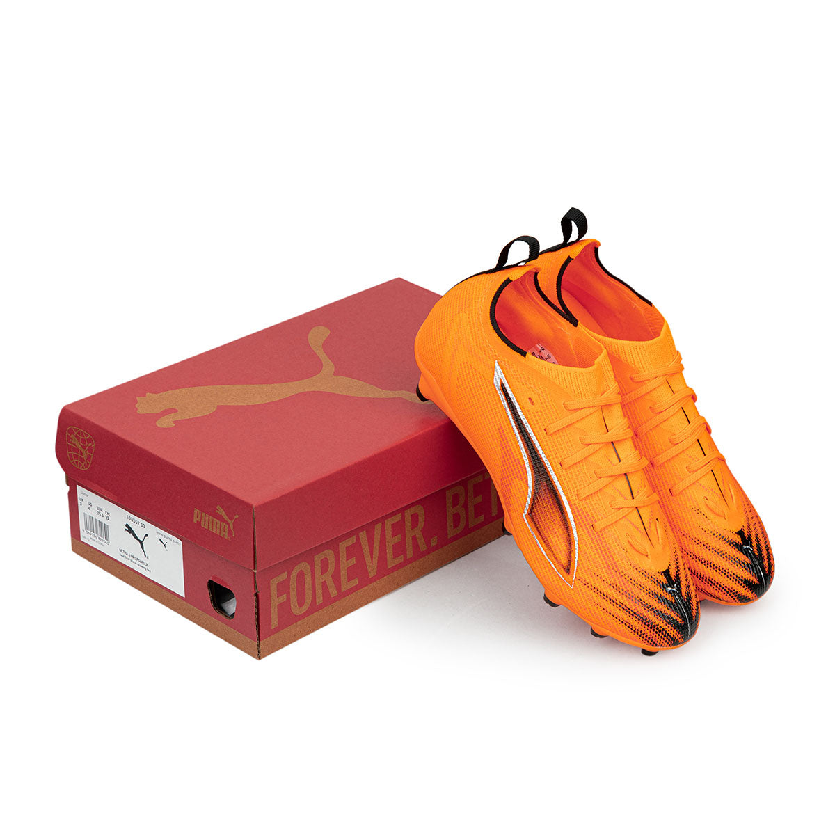 PUMA ULTRA 6 PRO FG/AG JR - HEAT FIRE/PUMA BLACK/GLOWING RED