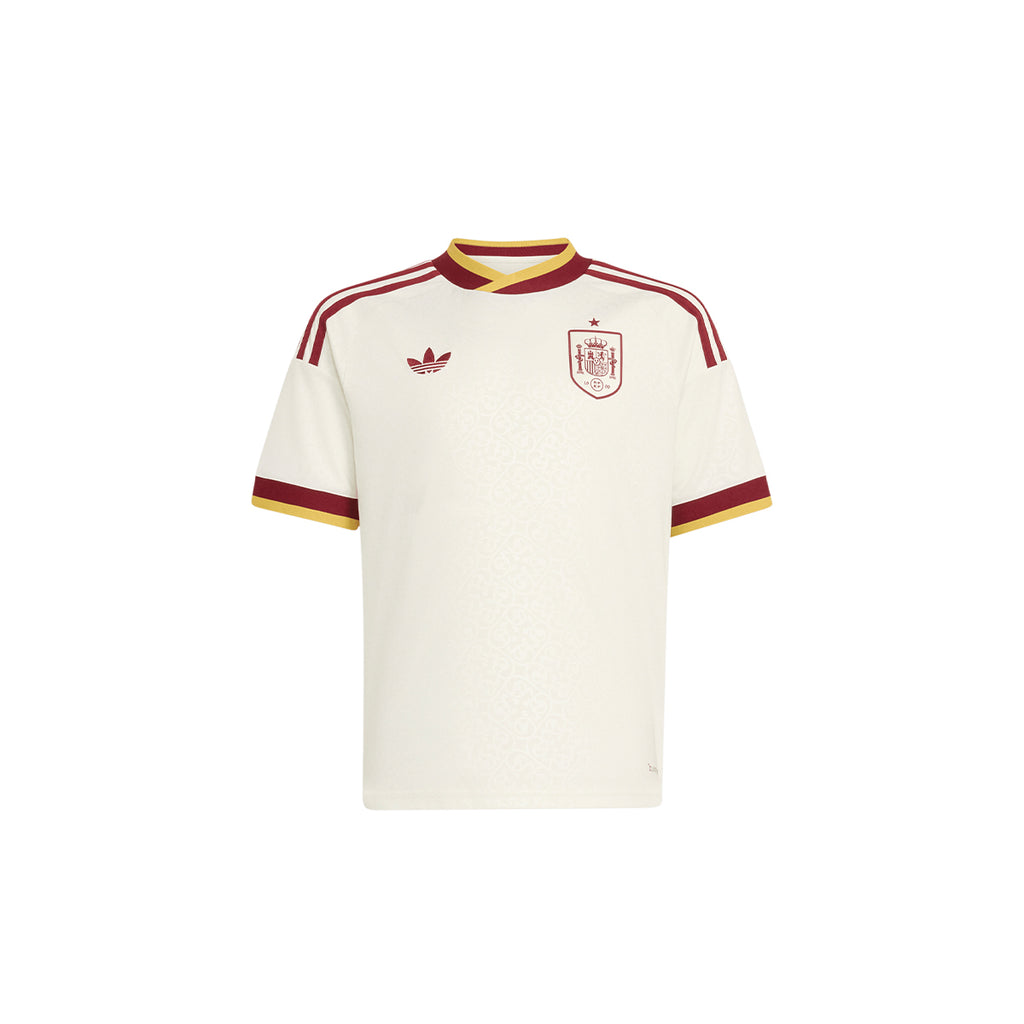 ADIDAS SPAIN 2026 AWAY KIDS JERSEY - OFF WHITE