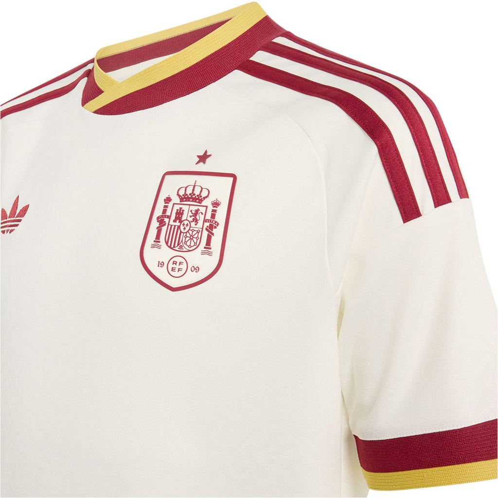 ADIDAS SPAIN 2026 AWAY KIDS JERSEY - OFF WHITE