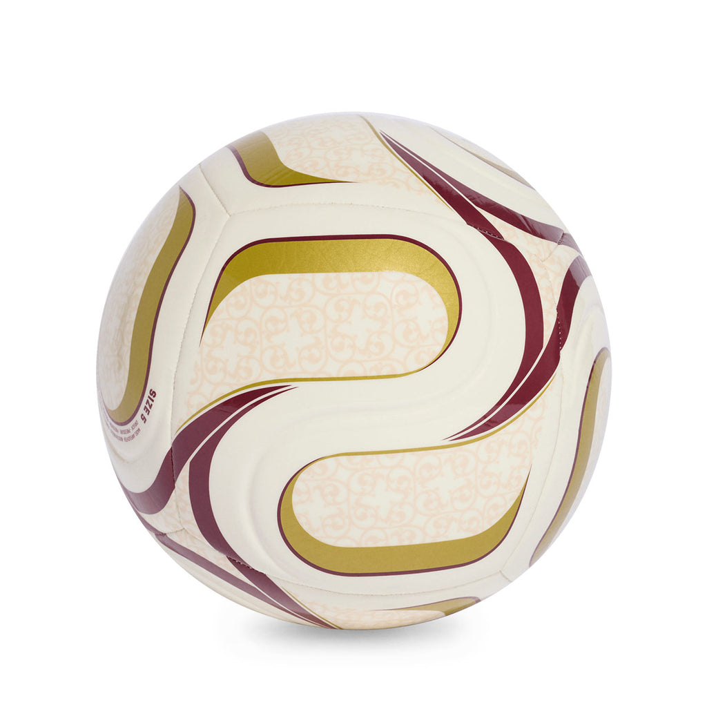 ADIDAS TRIONDA SPAIN AWAY CLUB BALL - OFF WHITE/TEAM COLL BURGUNDY/GOLD MET