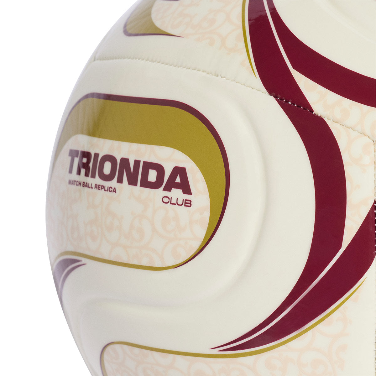 ADIDAS TRIONDA SPAIN AWAY CLUB BALL - OFF WHITE/TEAM COLL BURGUNDY/GOLD MET