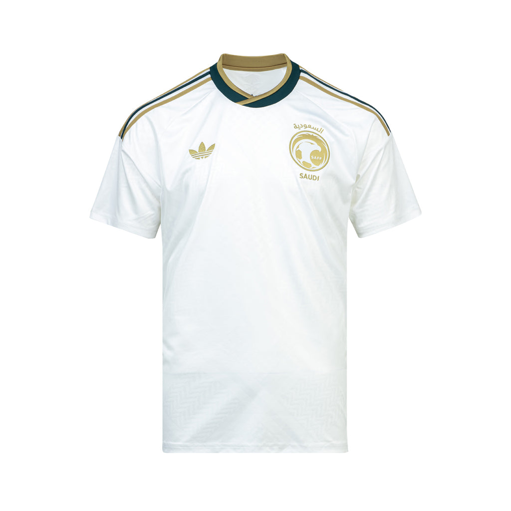 ADIDAS SAUDI ARABIA 2026 AWAY REPLICA JERSEY - WHITE/KHAKI/AURORA IVY