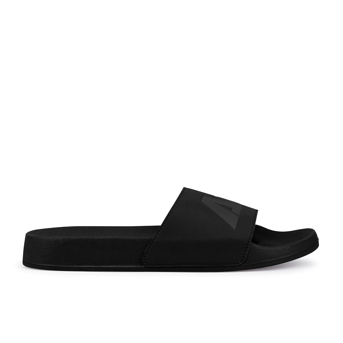 ARI SLIDE SANDALS - BLACK/BLACK