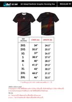 ARI ADEPT BERLIN26 GRAPHIC RUNNING TEE - BLACK/RED/YELLOW