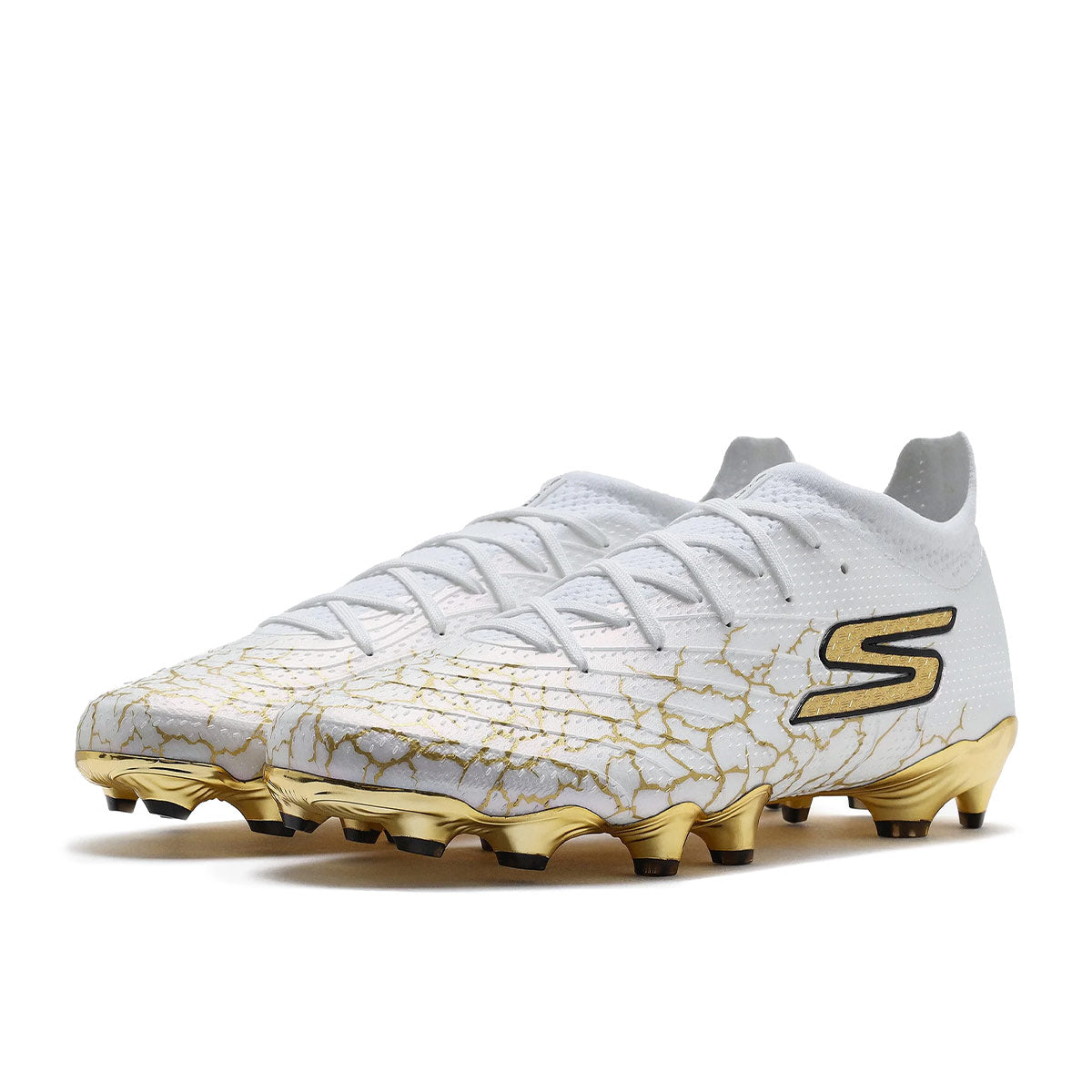 SKECHERS SKX 1.5 ELITE FG - WHITE SYNTHETIC/ SILVER TRIM