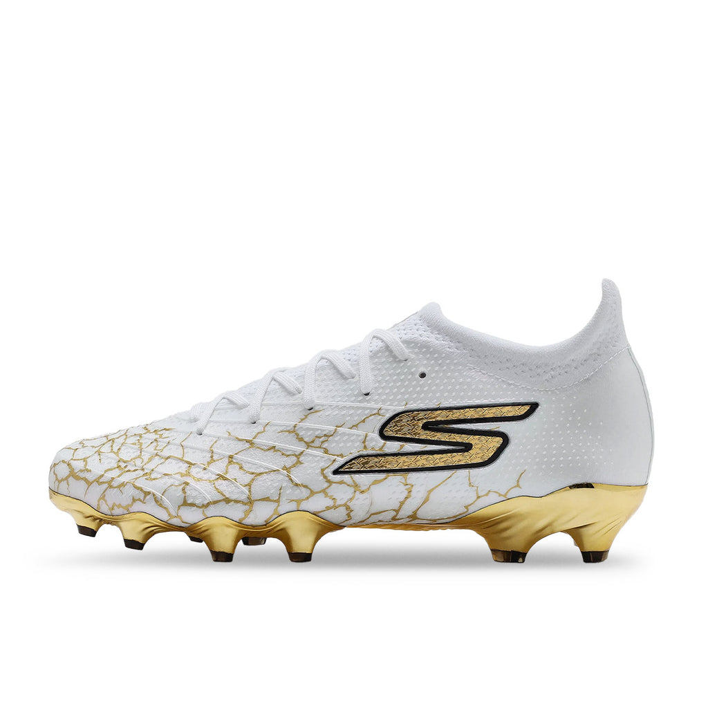 SKECHERS SKX 1.5 ELITE FG - WHITE SYNTHETIC/ SILVER TRIM