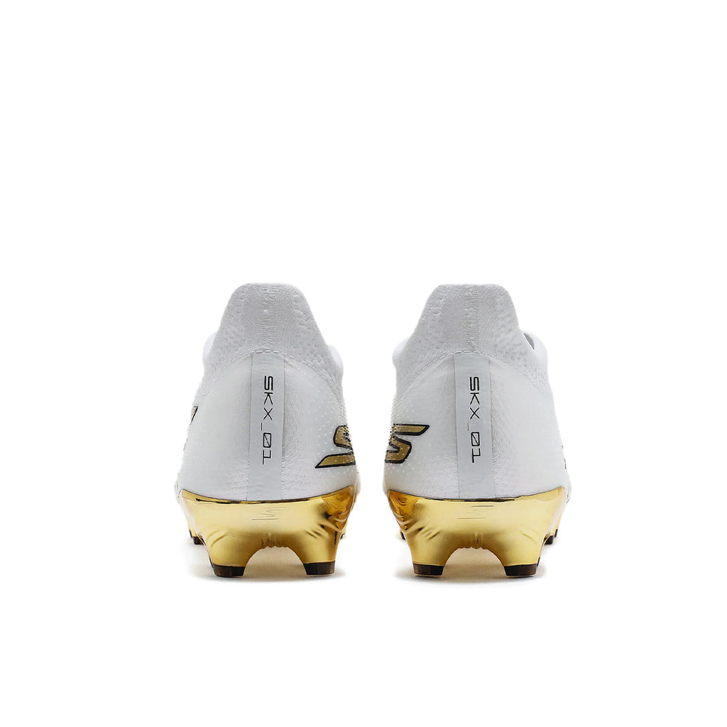 SKECHERS SKX 1.5 ELITE FG - WHITE SYNTHETIC/ SILVER TRIM