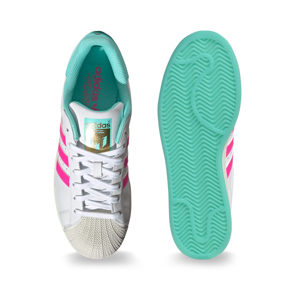 ADIDAS SUPERSTAR MESSI - FTWR WHITE/LUCID PINK/FLASH AQUA