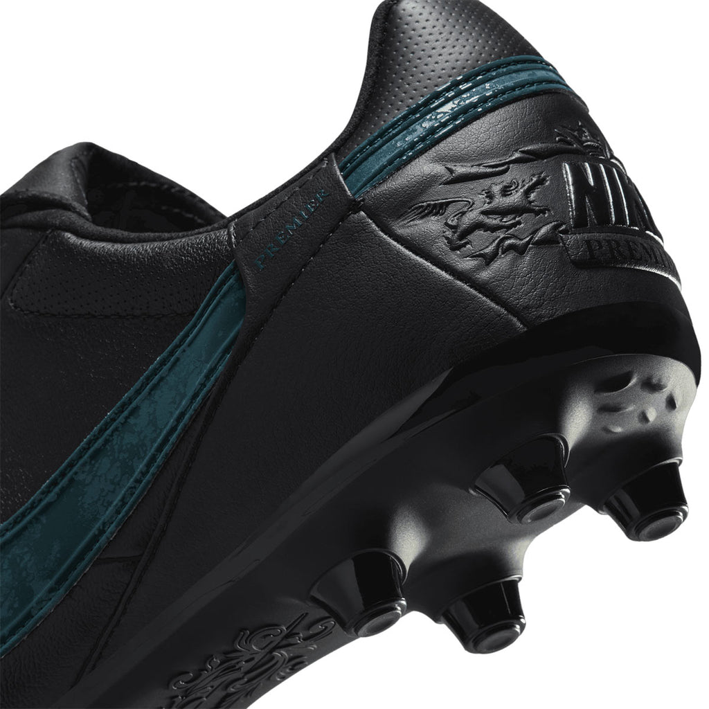 NIKE PREMIER III FG - BLACK/BLACK-DEEP JUNGLE