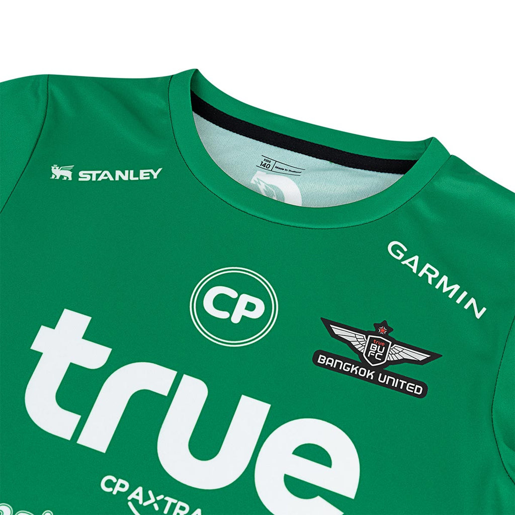 TRUE BANGKOK UNITED 2025/2026 HOME GK KIDS JERSEY - GREEN/WHITE/GREEN