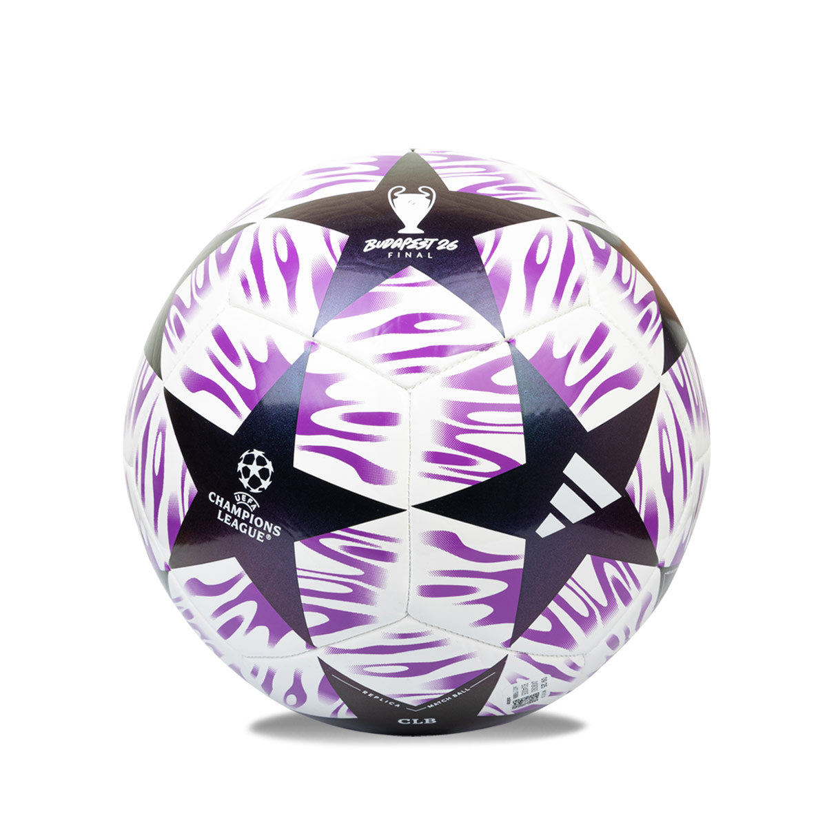 ADIDAS UCL CLUB FINAL BALL - WHITE/SHOCK PURPLE