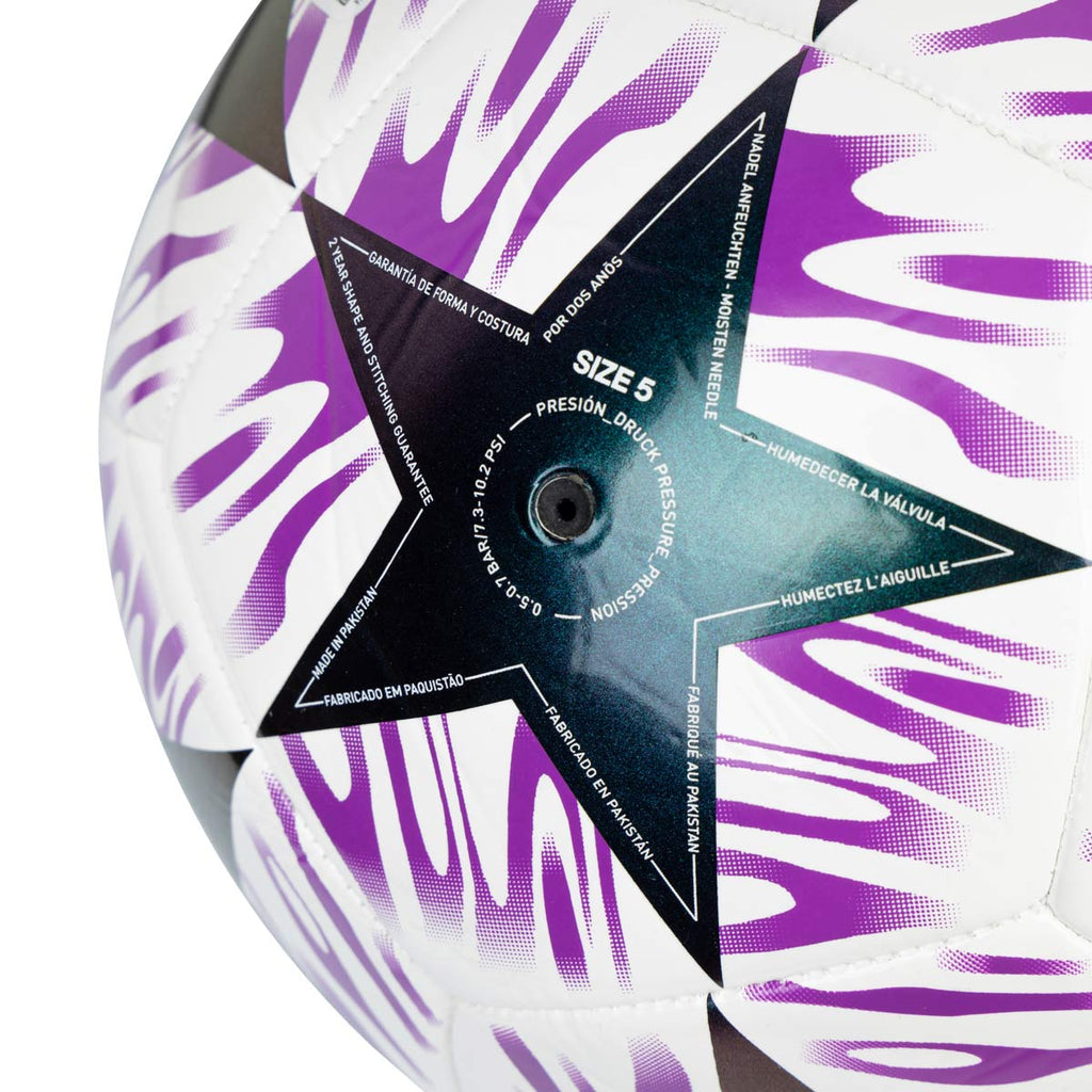 ADIDAS UCL CLUB FINAL BALL - WHITE/SHOCK PURPLE