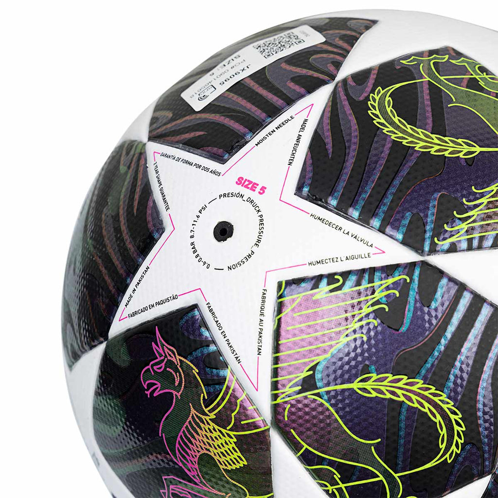 ADIDAS UCL LEAGUE FINAL BALL - DARK PURPLE/WHITE/SOLAR YELLOW