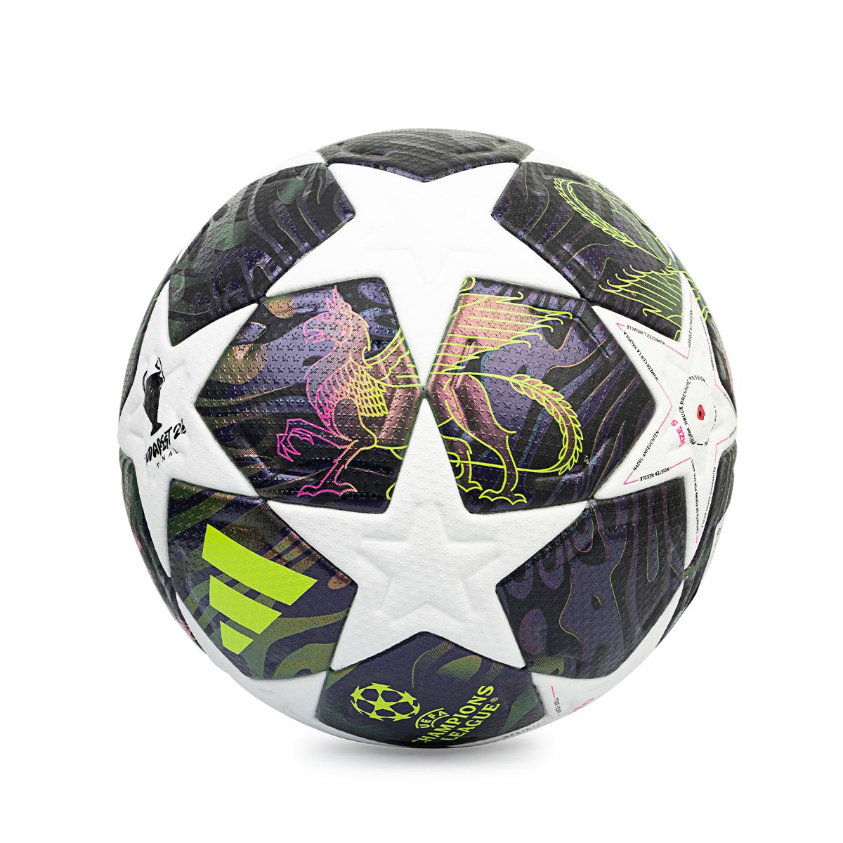 ADIDAS UCL PRO FINAL BALL - DARK PURPLE/WHITE/SOLAR YELLOW