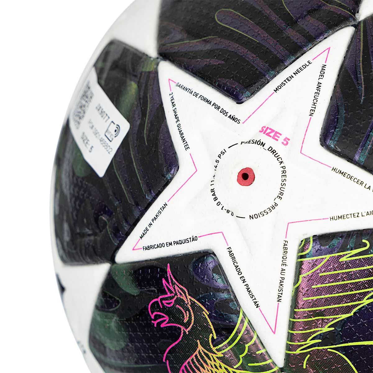ADIDAS UCL PRO FINAL BALL - DARK PURPLE/WHITE/SOLAR YELLOW
