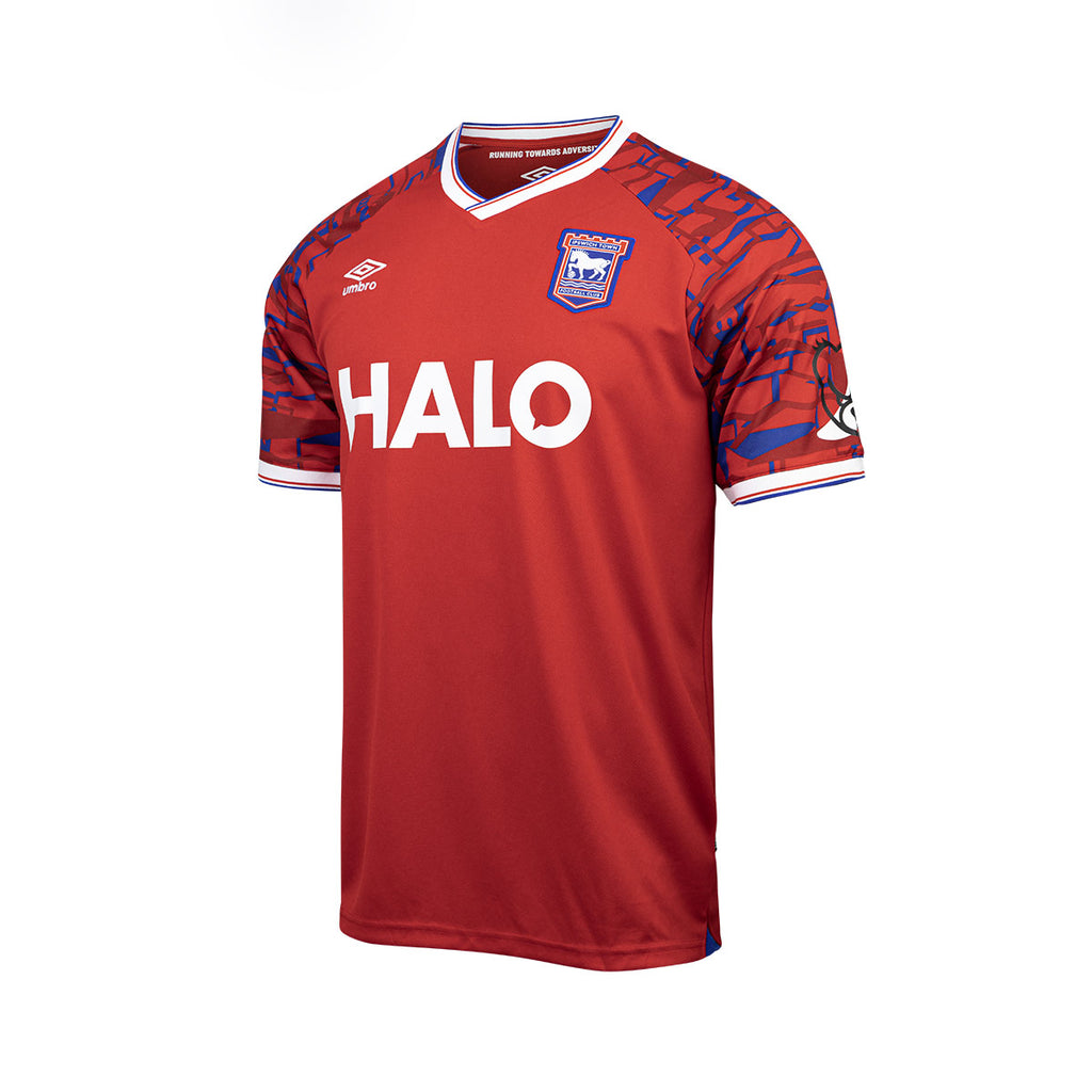 UMBRO IPSWICH TOWN 2025/2026 AWAY REPLICA JERSEY - RED