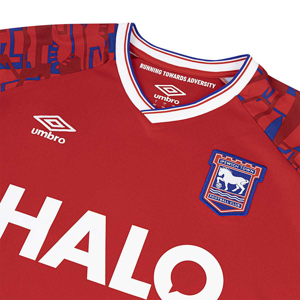 UMBRO IPSWICH TOWN 2025/2026 AWAY REPLICA JERSEY - RED