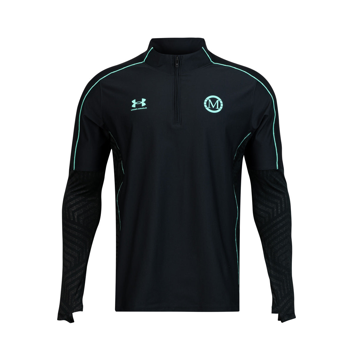 UNDER ARMOUR CHALLENGER LONG SLEEVE MANSORY - BLACK/TROPICAL TIDE