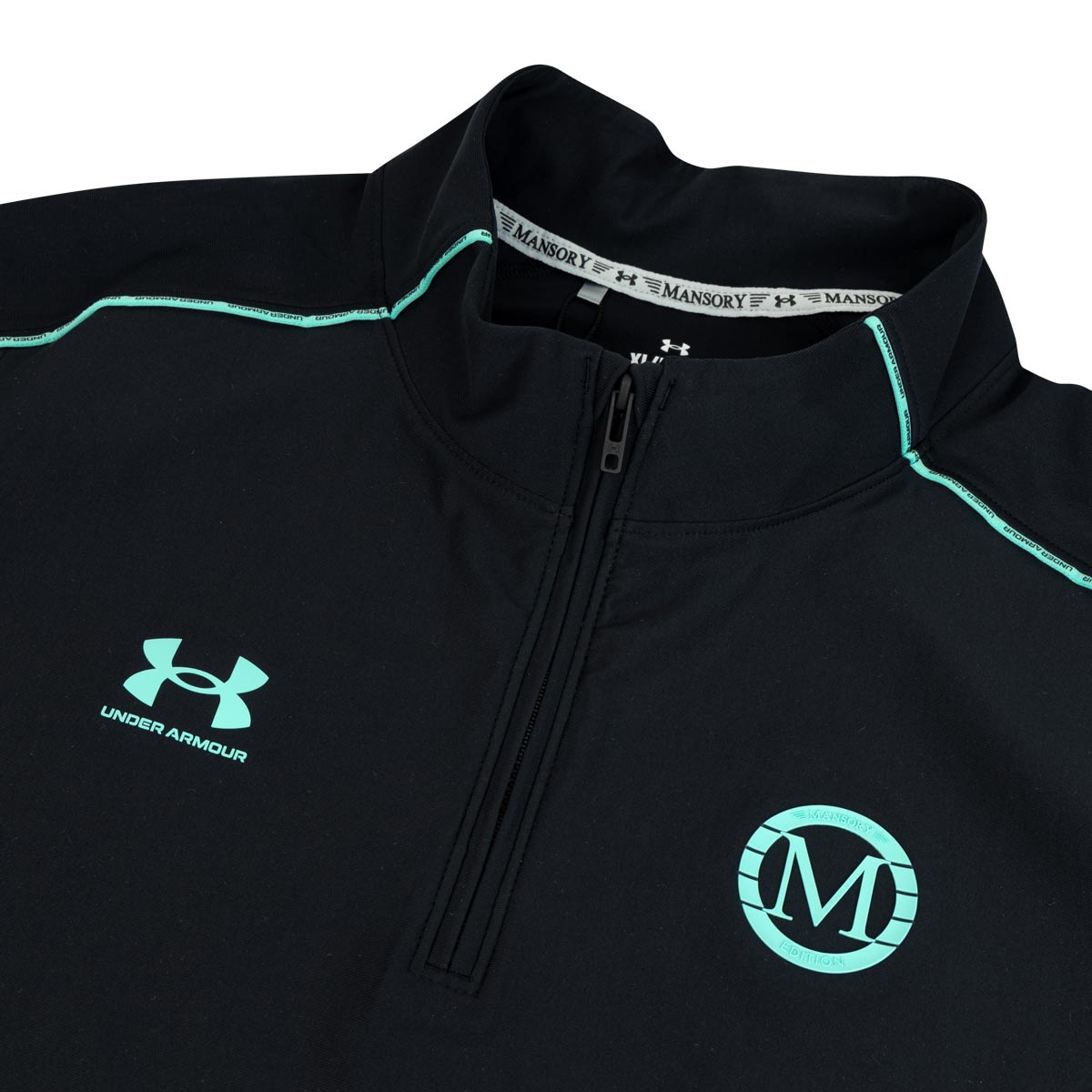 UNDER ARMOUR CHALLENGER LONG SLEEVE MANSORY - BLACK/TROPICAL TIDE