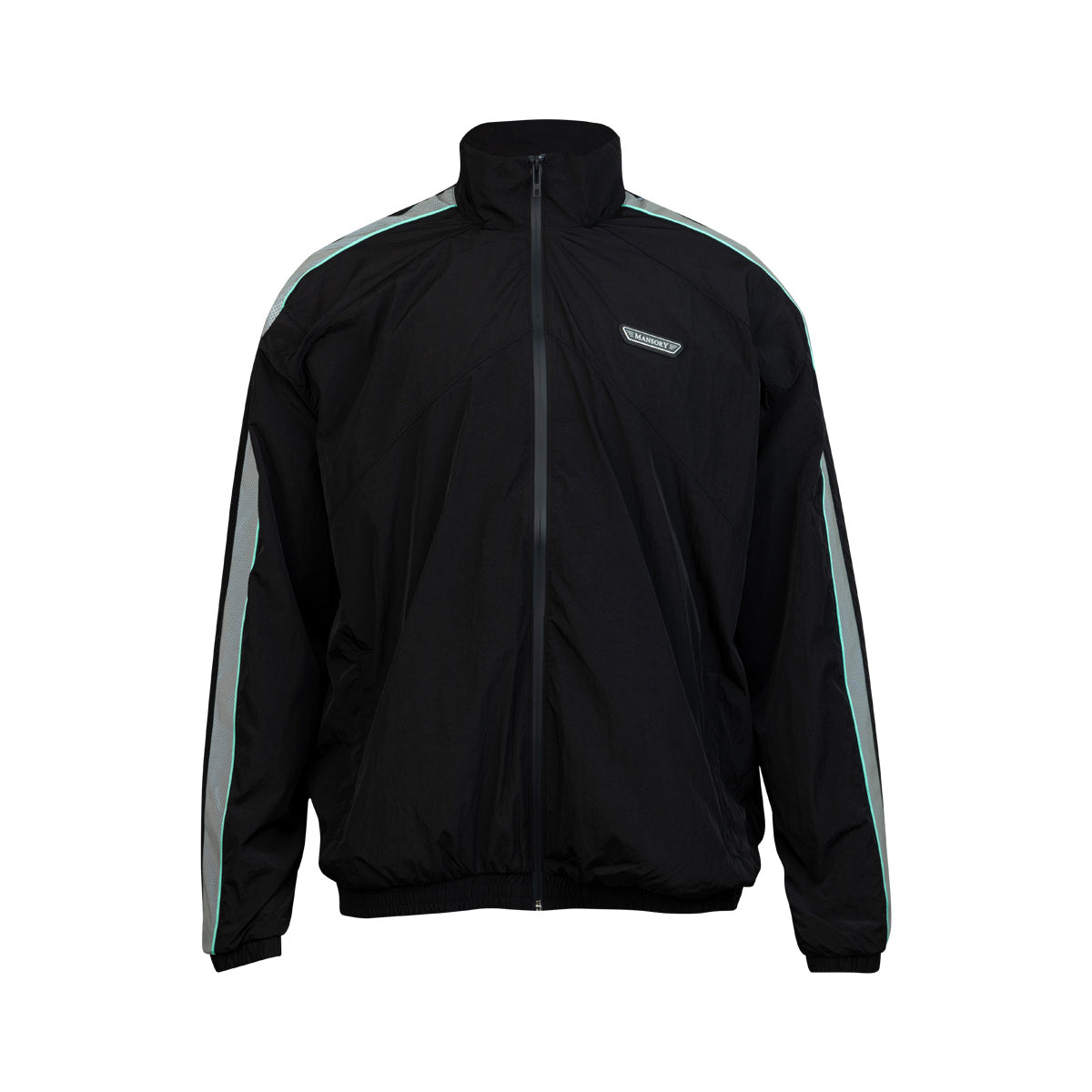UNDER ARMOUR ICON TRACK JACKET MANSORY - BLACK/TROPICAL TIDE/WHITE