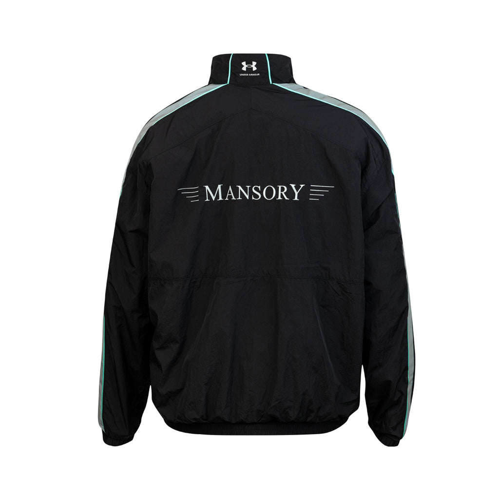 UNDER ARMOUR ICON TRACK JACKET MANSORY - BLACK/TROPICAL TIDE/WHITE