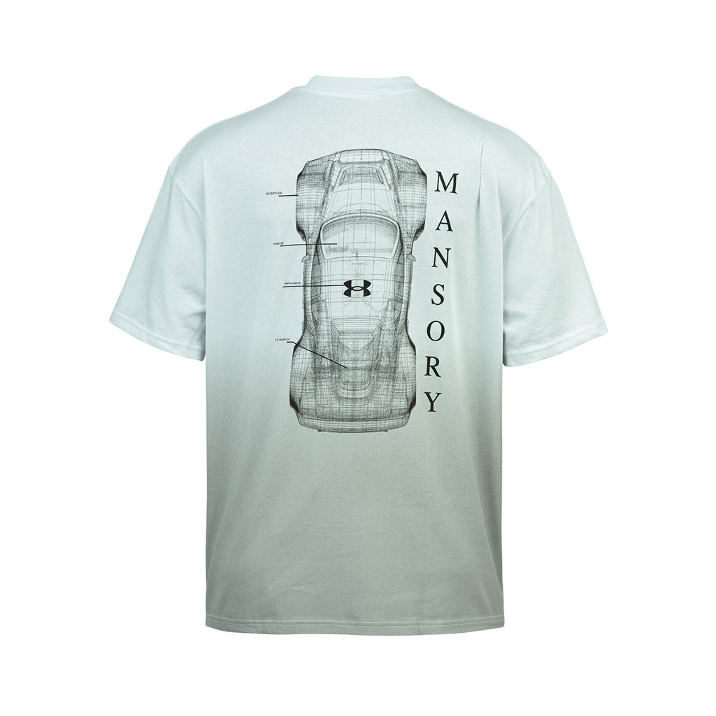 UNDER ARMOUR FADE TEE MANSORY - DISTANT GRAY/STEEL/BLACK