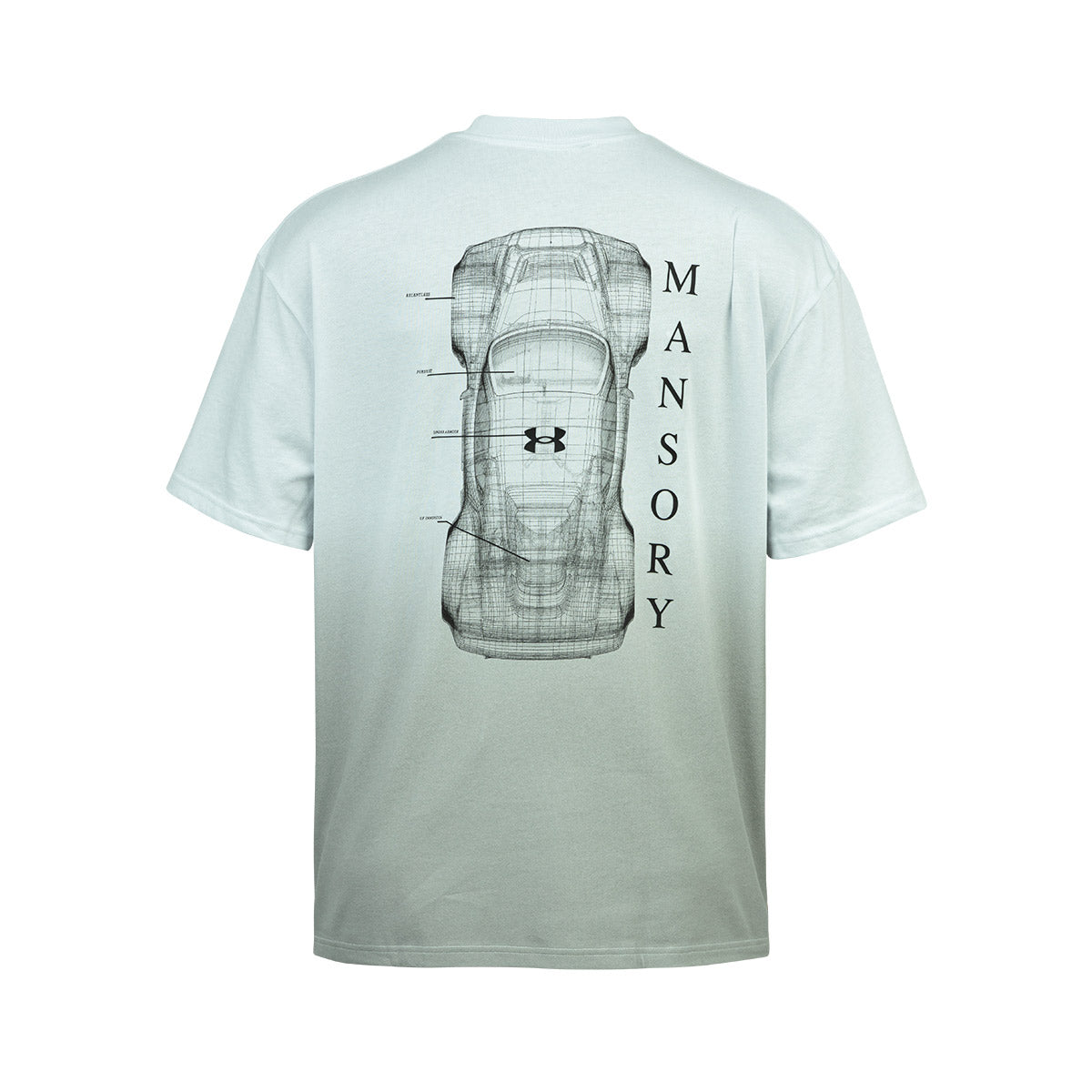 UNDER ARMOUR FADE TEE MANSORY - DISTANT GRAY/STEEL/BLACK